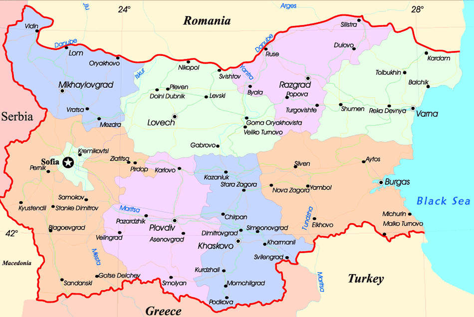 haritasi bulgaristan